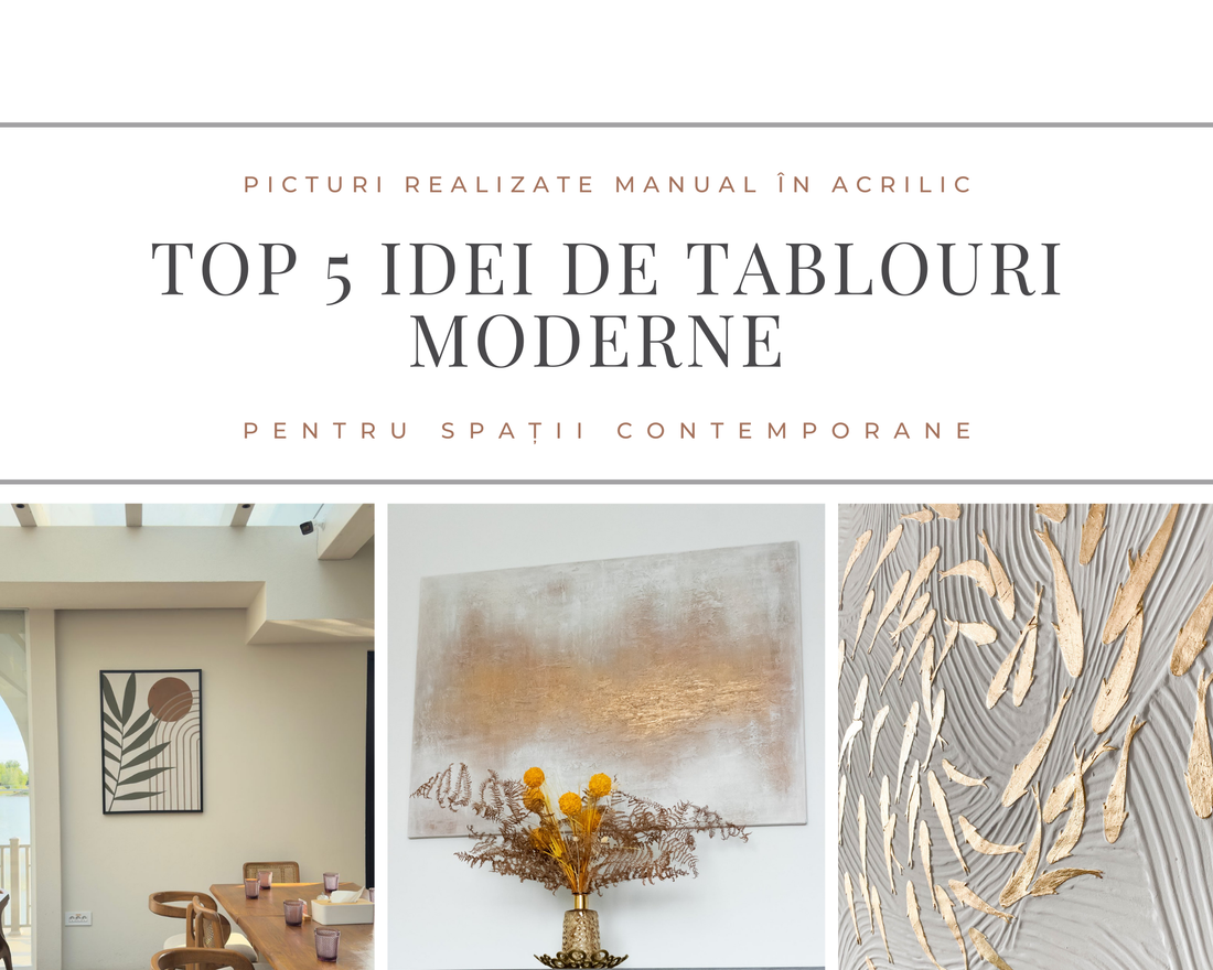Top 5 IDEI de Pictura pentru spatii moderne